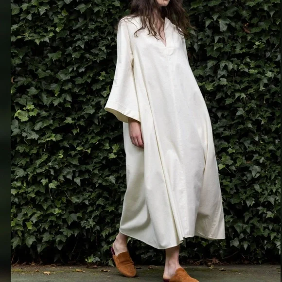 daphne wild Dresses Lizzy Nightdress In Cream Flannel Cream